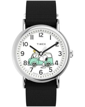 Timex Weekender 38Mm Uhr Mit Stoffarmband - Schwarz