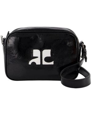 Courreges Reedition Camera Crossbody - Zwart