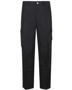 Stone Island Broeken ,Zwart ,Rechte Broek - Blauw