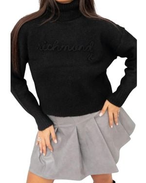John Richmond Turtlenecks - Negro