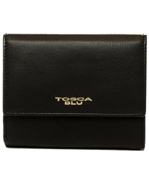 Tosca Blu Compacte Portemonnee - Zwart