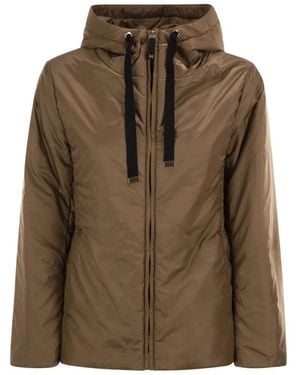 Max Mara Gesteppte Wasserabweisende Kapuzenjacke - Grün