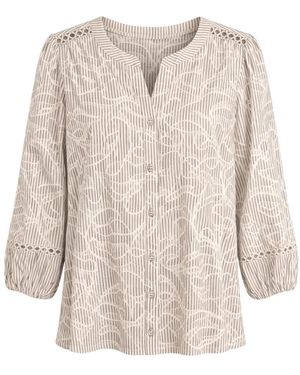 2-Biz Blouses - Natural