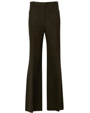 Victoria Beckham Wide Trousers - Grey