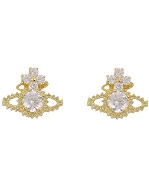 Vivienne Westwood Valentina Orb Oorbellen - Metallic