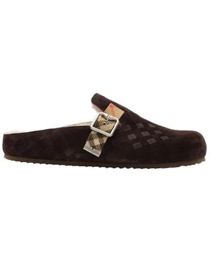 Burberry Urchin Clogs - Braun