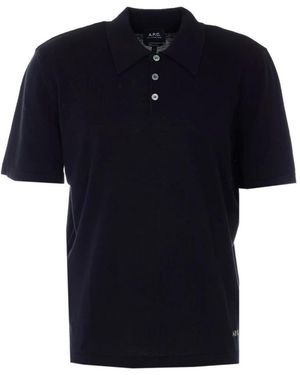 A.P.C. Polo Shirts - Blue