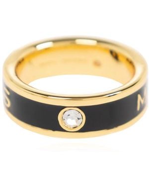 Marc Jacobs Ring mit logo - Mettallic