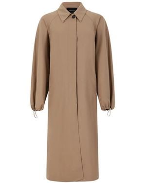 Fabiana Filippi Beiges, Übergroßes Hemdkleid - Braun