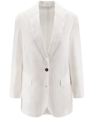 Brunello Cucinelli Blazers - Blanc