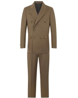Roberto Cavalli Double Breasted Suits - Natural