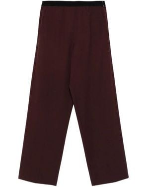 Alysi Straight Trousers - Marrón