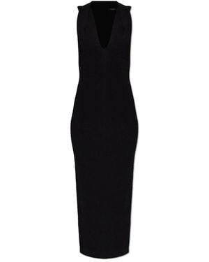 Balmain Midi Dresses - Black