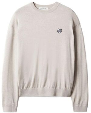 Maison Kitsuné Round-Neck Knitwear - Neutro