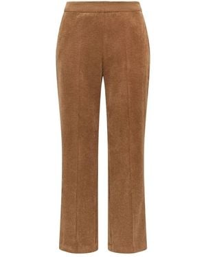 Maliparmi Cropped Trousers - Brown