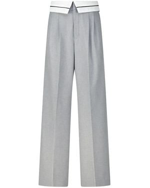Rossi Straight Trousers - Grigio