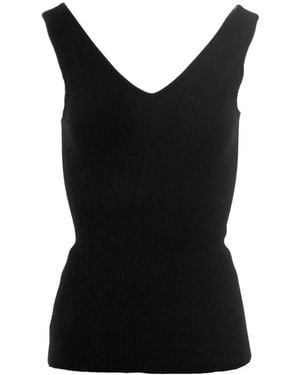 Crush Sleeveless Tops - Zwart