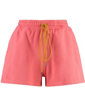 Rhude Baumwollshorts mit gesäßtasche - Rot