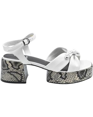 Jeannot Schoenen ,Wit ,Laced Schoenen - Metallic