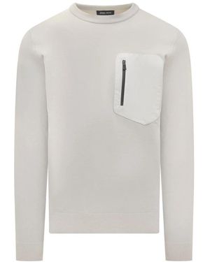 Herno Round-Neck Strickwaren - Grau