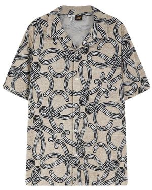 Loewe Short Sleeve Shirts - Grey