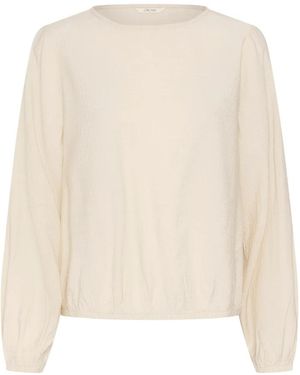 Cream Blouses - Blanc