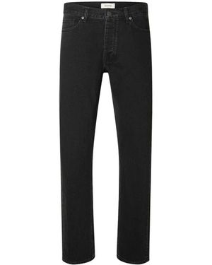 SELECTED Straight Jeans - Noir