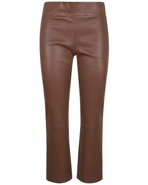 Arma Leather Trousers - Marron