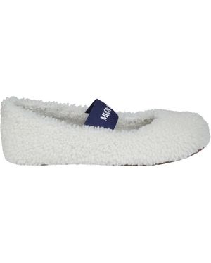 Moon Boot Shearling Ballerina - Blauw