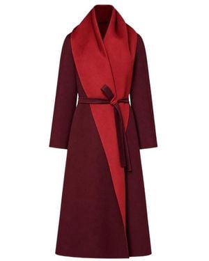 Max Mara Jassen ,Rood ,Kasjmier Mxtululo Omkeerbare Foulardjas