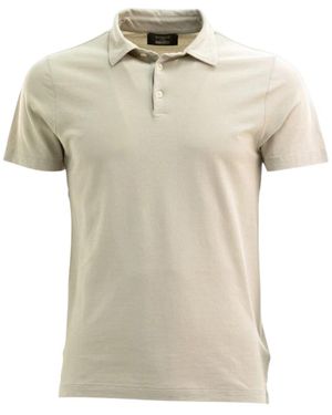Zanone Polo Shirts - Natural