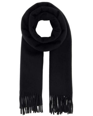 Saint Laurent Echarpe Cachemire Cassandre - Schwarz