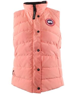Canada Goose Jassen ,Roze ,Katoen Koraal Bodywarmer Voor