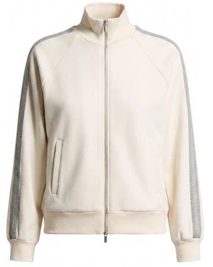 Peserico Hoodies & Sweatvesten ,Zip-Throughs - Naturel