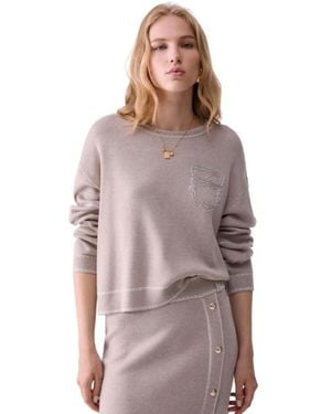 Liu Jo Bulldogchmel Pullover - Braun