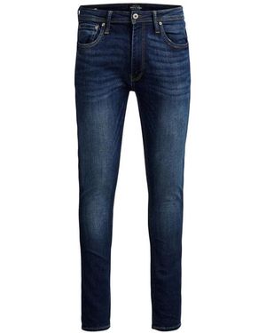 JACK&JONES Skinny Jeans Für Herren – Blaue Denim, Elastisch, Superenge Passform