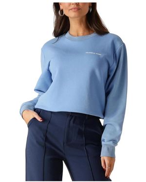 Colourful Rebel Logo Circle Relaxed Sweat - Blau