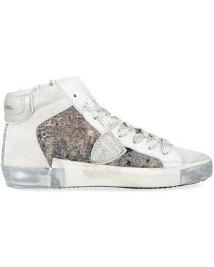 Philippe Model Hoge Top Sneakers Voor Vrouwen - Grijs