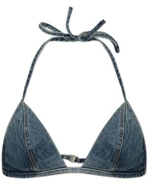 Rick Owens Denim Bra - Blau
