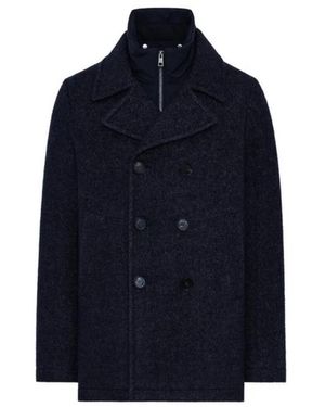 DUNO Double-Breasted Coats - Blue