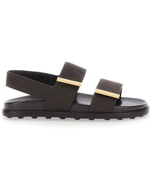 Tod's Leren Sandaal Met Meerdere Bandjes - Zwart
