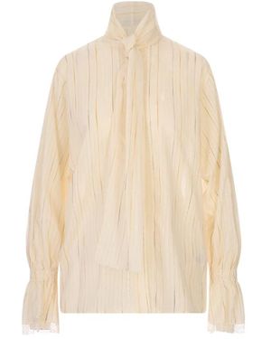 Fabiana Filippi Overhemden ,Katoen Lavallière Blouse - Naturel