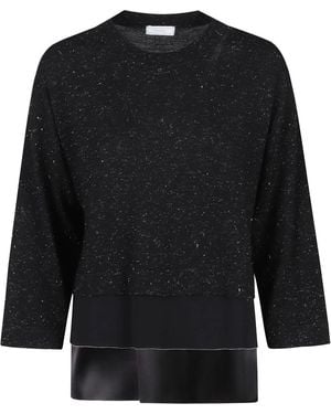 Peserico Round-Neck Knitwear - Negro