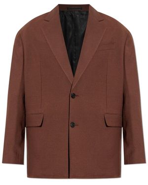 Lanvin Wollen Blazer - Bruin