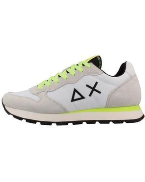 Sun 68 Tom Fluo Sneakers - Weiß