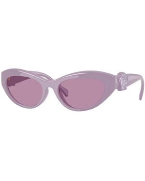 Versace Rechteckige Sonnenbrille - Lila