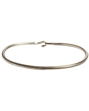 Werkstatt:münchen Bangle Side Hook Groove - Weiß
