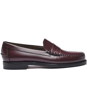 Sebago Klassischer leder loafer schuh - Lila