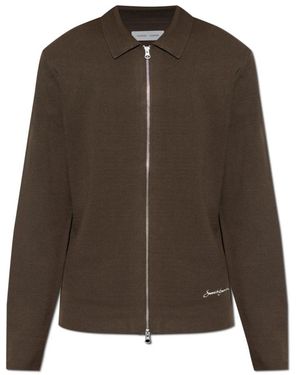 Samsøe & Samsøe Samatt Zip Polo - Bruin