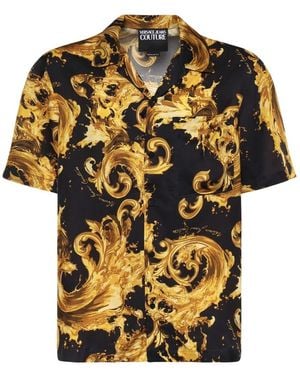 Versace Jeans Couture Short Sleeve Shirts - Yellow
